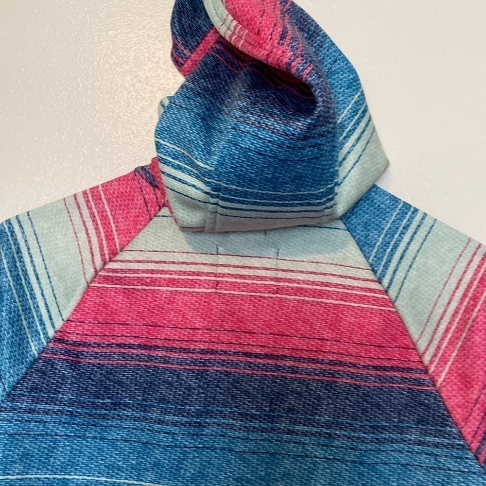 Burton Colombo Multi Colored Full Zip Up Hooded Fleece Lined Jacket — image 6 of 8